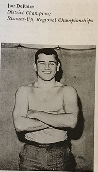 Joseph A DeFalco HS Yearbook wrestling photo